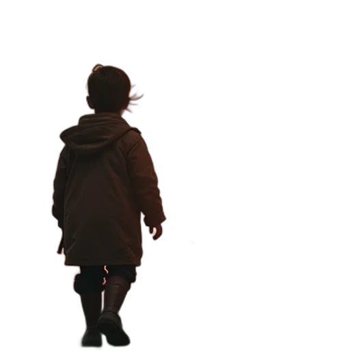 jacket, robot, staff, creature transparent PNG cut-out