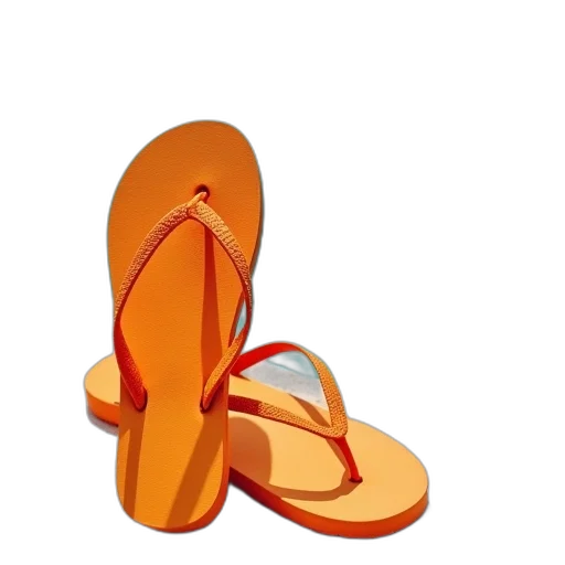 shoes, jewelry, 3d render, orange transparent PNG cut-out