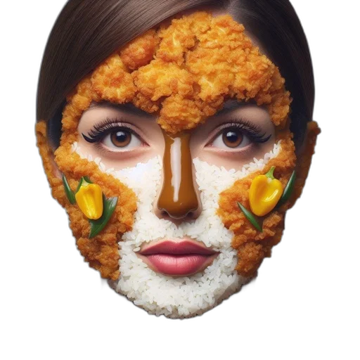 mask, face, food, crown transparent PNG cut-out