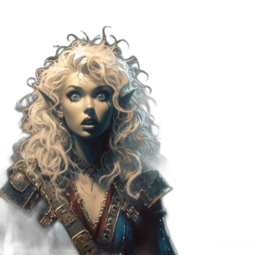 fantasy art, concept art, comic book art, photorealistic transparent PNG cut-out