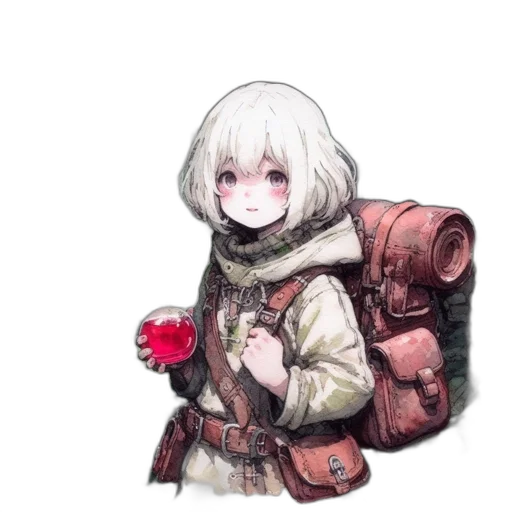 flower, jacket, weapon, robot transparent PNG cut-out
