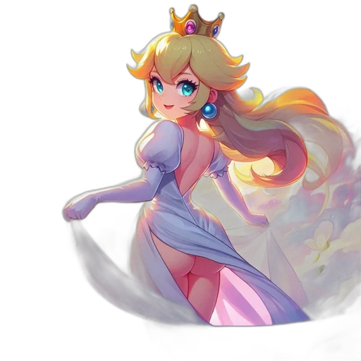 crown, dress, staff, concept art transparent PNG cut-out