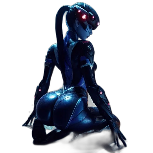 robot, dress, concept art, cyberpunk transparent PNG cut-out