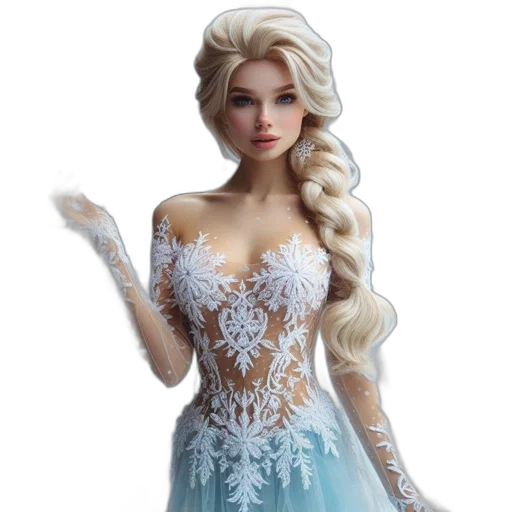 dress, fantasy art, 3d render, concept art transparent PNG cut-out