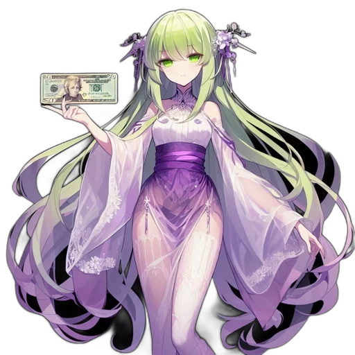 dress, weapon, staff, fantasy art transparent PNG cut-out