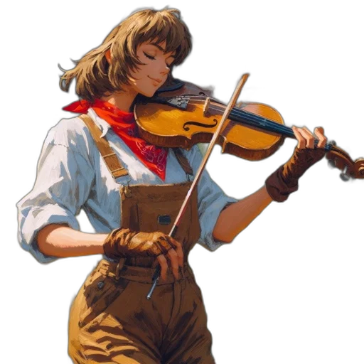 weapon, staff, jacket, oil painting transparent PNG cut-out