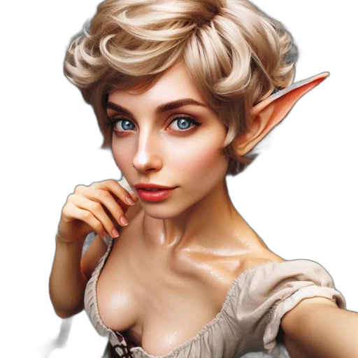 face, staff, dragon, dress transparent PNG cut-out