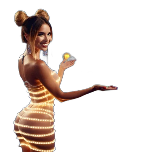 dress, creature, hair, food transparent PNG cut-out