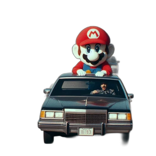 car, animal, hat, concept art transparent PNG cut-out
