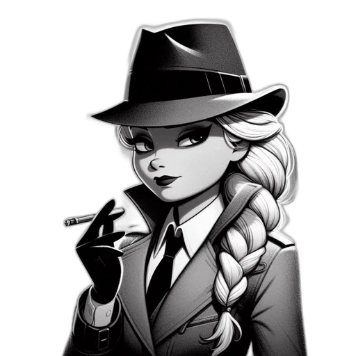 staff, hat, jacket, cartoon transparent PNG cut-out