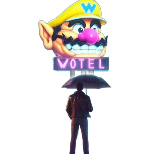 umbrella, hat, staff, weapon transparent PNG cut-out