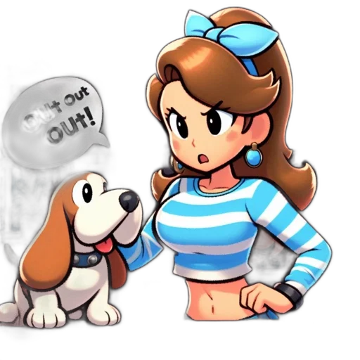 staff, animal, pixel art, cartoon transparent PNG cut-out