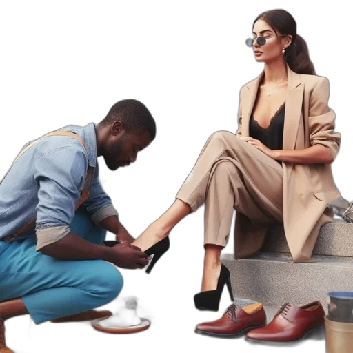 shoes, earth tones, urban, setting transparent PNG cut-out