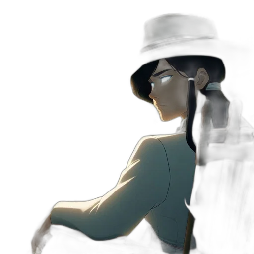hat, staff, dress, robot transparent PNG cut-out