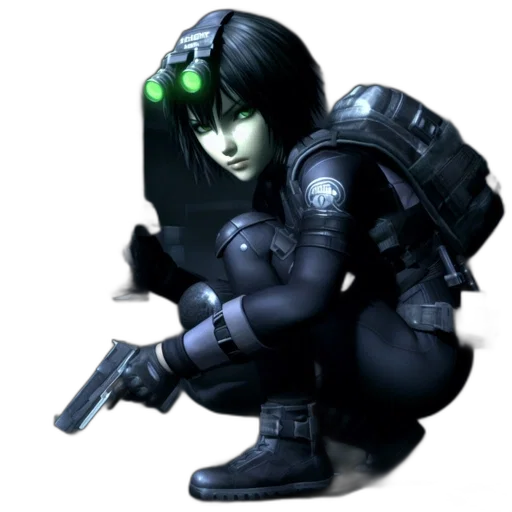 robot, weapon, staff, jacket transparent PNG cut-out