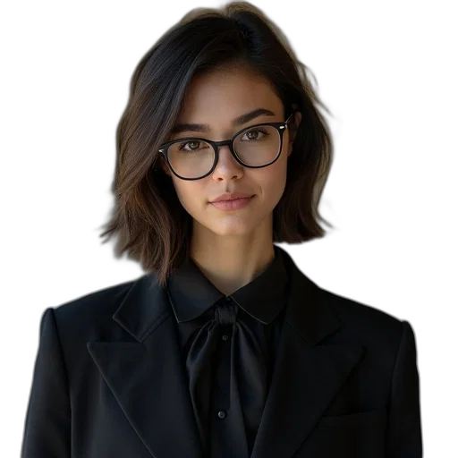 jacket, staff, face, dress transparent PNG cut-out