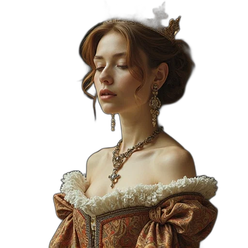 jewelry, crown, dress, face transparent PNG cut-out