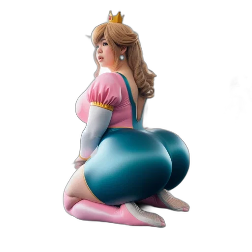 dress, crown, concept art, 3d render transparent PNG cut-out