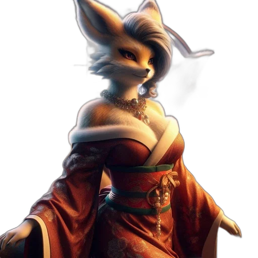 dress, staff, dragon, mask transparent PNG cut-out