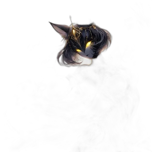 hair, mask, dragon, crown transparent PNG cut-out