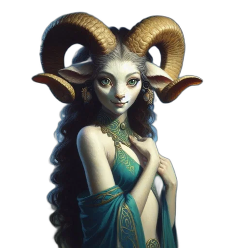 dragon, staff, dress, fantasy art transparent PNG cut-out