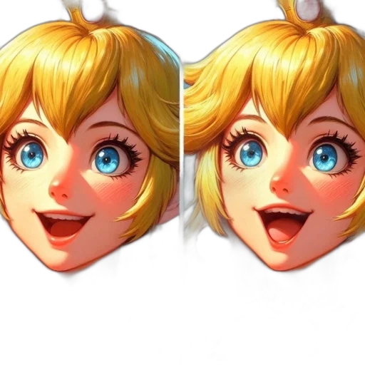 face, crown, mask, 3d render transparent PNG cut-out