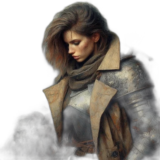 jacket, face, photorealistic, fantasy art transparent PNG cut-out