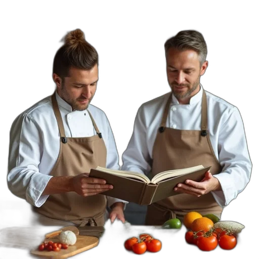 food, staff, photorealistic, oil painting transparent PNG cut-out