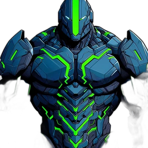 robot, mask, creature, jacket transparent PNG cut-out