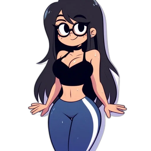 dress, cartoon, anime, concept art transparent PNG cut-out