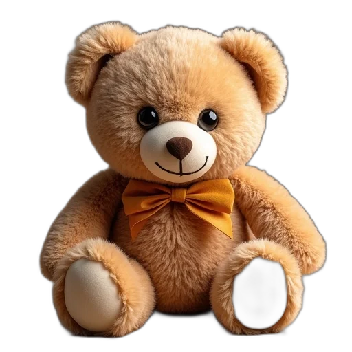 animal, 3d render, photorealistic, teddy transparent PNG cut-out
