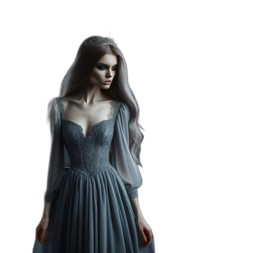 dress, fantasy art, concept art, photorealistic transparent PNG cut-out