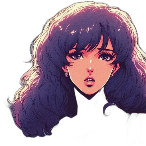 hair, face, crown, creature transparent PNG cut-out