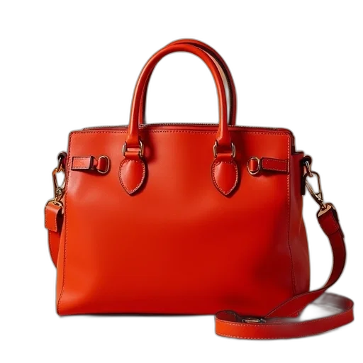 red, small, dk82, satchel transparent PNG cut-out