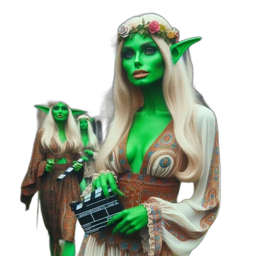 staff, dress, mask, creature transparent PNG cut-out