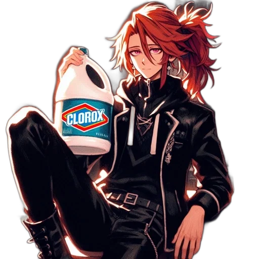 jacket, bottle, food, hair transparent PNG cut-out