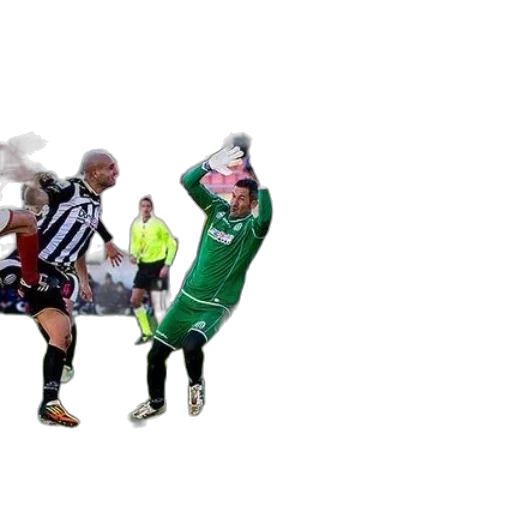 soccer, match, progress, goalkeeper transparent PNG cut-out