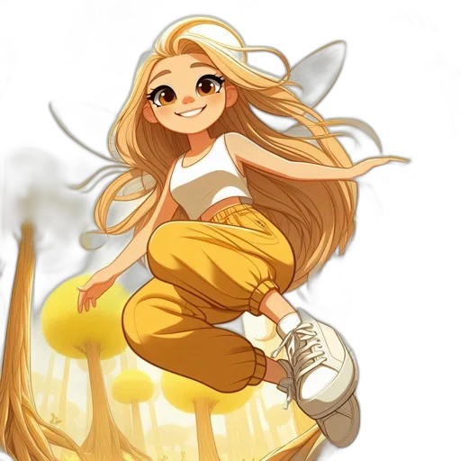 staff, dress, dragon, anime transparent PNG cut-out