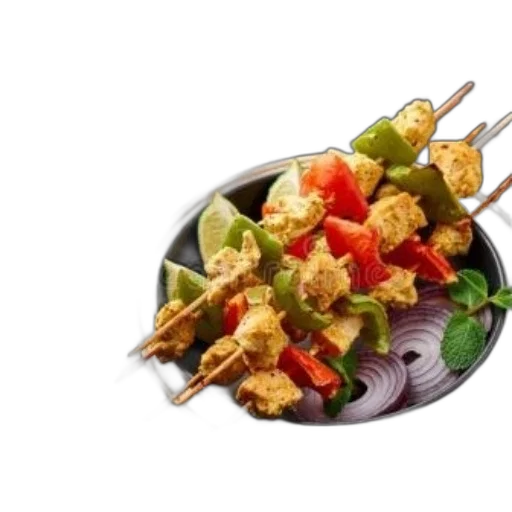 food, photorealistic, plate, colorful transparent PNG cut-out