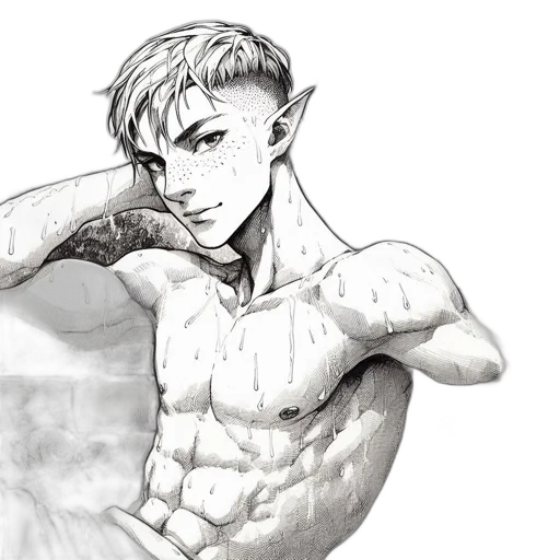 fantasy art, pencil sketch, comic book art, concept art transparent PNG cut-out