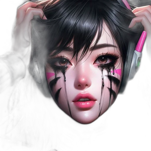 mask, face, creature, photorealistic transparent PNG cut-out