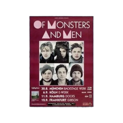 poster, monsters, men, features transparent PNG cut-out