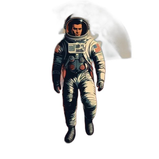 jacket, mask, creature, staff transparent PNG cut-out
