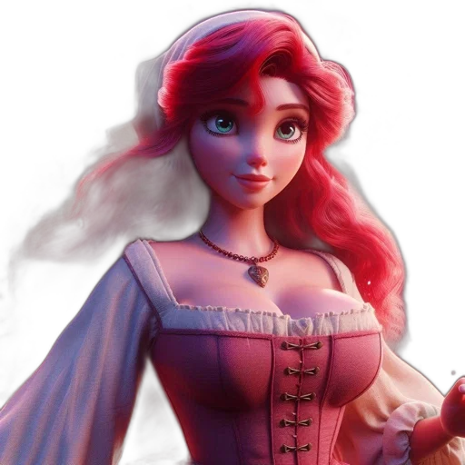 dress, 3d render, fantasy art, concept art transparent PNG cut-out