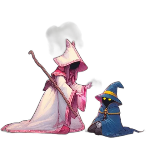 staff, dress, mask, hat transparent PNG cut-out