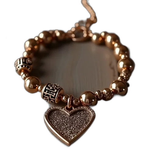 jewelry, bracelet, heart, crown transparent PNG cut-out