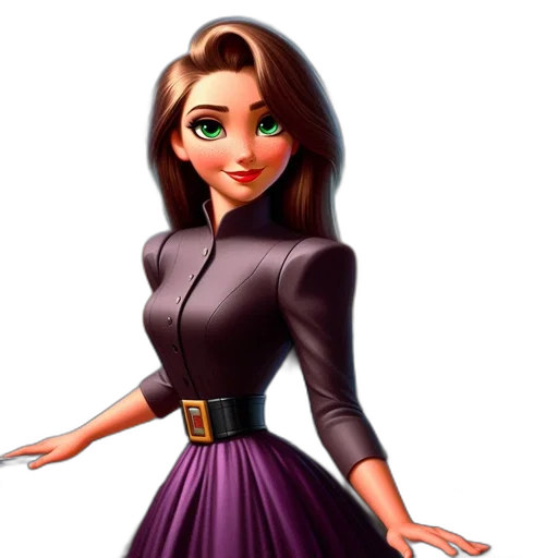 dress, cartoon, 3d render, concept art transparent PNG cut-out