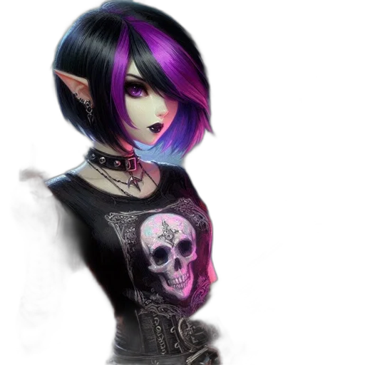 face, fantasy art, concept art, photorealistic transparent PNG cut-out