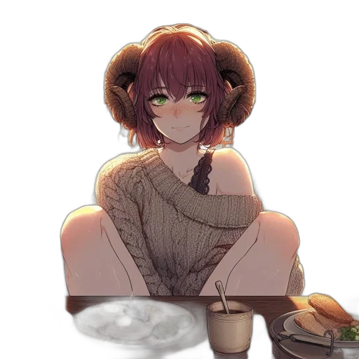 food, creature, dress, face transparent PNG cut-out