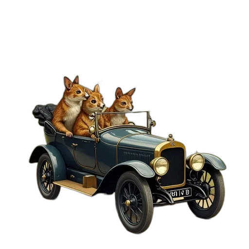 car, concept art, photorealistic, oil painting transparent PNG cut-out